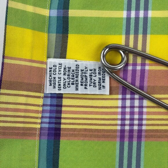 Ralph Lauren Plaid Shirt Mens Medium Custom Fit Cotton Spring Multicolor Oxford - Picture 9 of 10